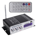 Miniatyrbillede 1 af 11: 2CH 40W Power Mini HiFi Audio Stereo AMP Forstærker til iPod Bil Hjem MP3 FM Sort