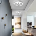 Miniatyrbilde 4 av 5: CDQ Moderne rektangulær LED-taklampe 22W Kaldt hvitt lys 6000K