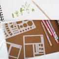 Pikkukuva 2 / 11: Erilaisia Maalausstencil-malleja DIY Koti- ja Suunnittelukoristeluun, Scrapbooking-albumiin, Käsitöihin ja Taiteeseen - 15