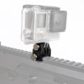Miniatyrbild 4 av 11: Uppgraderad Actionkamera-skena Fäste Snabbadapter för Picatinny Airsoft Gevär Fäste Adapter för Utomhusutrustning Hållbar Lera Färg