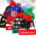 Miniatyrbild 4 av 8: Kreativ blinkande LED-ljus julhatt snögubbe vinter varm C A1 one size A1 one size