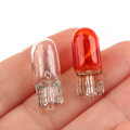 Miniatyrbillede 2 af 5: 10 stk. T10 W5W klare signalpærer 12V 5W W2.1x9.5D enkelt filament Hvid