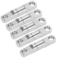 Miniatyrbild 5 av 5: 5 st/ set Rostfritt stål kolumntyp 360° roterande lagerswivels fiskeswivels Krokkontakt3.5# *