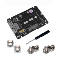 Miniatyrbilde 1 av 11: 1 stk NGFF(M2)mSATA til SATA3 2,5 tommers adapterkonverteringskort med skruer Skrutrekkerkonverteringskort (uten SSD-kort) null - B