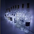 Miniatyrbild 3 av 5: Paket med 10 LED-flaskkorklampor. 2m 20 LED-flasklampor. Silvertråd