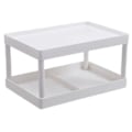 Miniatyrbillede 6 af 7: Multifunktionelle hylder Dobbeltlags opbevaringshylde Desktop Cosm hvid onesize white onesize