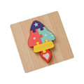 Miniatyrbild 5 av 7: Träpussel Leksak för Barn Multi-Tema Pusselblock Utbildningsleksak för Barn Hand-Öga Koordination Leksak null - 14