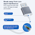 Pikkukuva 4 / 5: Mini USB Typ C Hub Adapter Multi Splitter 4in1 UltraSlim Super silver USB