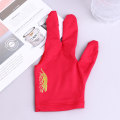 Miniatyrbillede 1 af 8: Three Fingers Full-Finger Snooker Pool Cue Biljardhandske för L Red one size Red one size