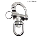 Miniatyrbilde 1 av 8: 316 Rustfritt stål vridbar snäppbygel Quick Release Båtankare Ch A3 one size A3 one size