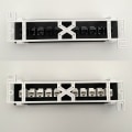 Miniatyrbilde 4 av 11: Patch Panel CAT6 10 Port 10G Støtte 1U Nettverk Patch Panel UTP 19 Tommers Veggmontering eller Rackmontering Punch Down Blokk for CAT6 Svart