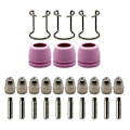 Miniatyrbillede 1 af 11: 26 stk. WSD60 Plasma Skæreforbrugsvarer Lommelygte Elektrode Spids Dysespids Torch Guide