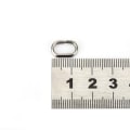 Miniatyrbilde 5 av 5: 100 stk rustfritt stål ovale splittringer Svingbar Snap fiskeutstyr kontakt (8x13mm)