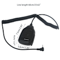 Miniatyrbild 5 av 5: 3,5 mm handmikrofon original Baofeng mikrofontillbehör för walkie-talkie BAOFEN UV3R T1
