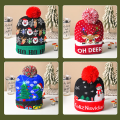 Miniatyrbild 2 av 5: Kreativ blinkande LED-ljus julhatt snögubbe vinter varm C A9