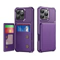 Horisontellt Flip Kortfack Läder Telefonfodral For iPhone 16 Pro