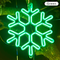 Miniatyrbild 1 av 8: 40CM Stor snöflinga String Light Utomhus Snöflinga Led Hängande Grön one size Green one size