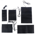Miniatyrbild 4 av 5: 7 Storlekar USB Värme Kolfiber Värmeplatta Uppvärmd Jacka Rock Svart 10*22cm Black 10*22cm