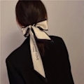 Miniatyrbild 1 av 7: Nytt mode sidenscarf hårband Long Ribbon Bow n Printing Hai A1 one size A1 one size