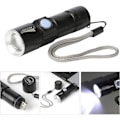 Miniatyrbillede 4 af 5: Ultra-stærk USB-opladelig LED-lommelygte med strålefokus og zoom