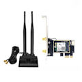 Miniatyrbillede 5 af 5: 3000Mbps WiFi 6 til Intel AX200 PCIe trådløs netværksadapter Dual-Band 2,4G/5Ghz AX200NGW BT5.1 til Windows10 stationær PC null - Med 10DB antenne