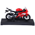 Miniatyrbillede 1 af 5: 1:18 Yamaha YZF-R6 YZF R6 Blå MOTORCYKEL CYKEL DIECAST MODELL LEGETØJ Rød One Size Red One Size