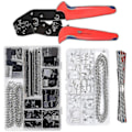 Miniatyrbilde 1 av 5: Dupont Crimp Tool Awg26-18, Dupont Ratchet Crimping Med 1550 st Dupont Hane / Hona Pin Connect