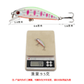 Pikkukuva 5 / 5: 2kpl Lure Mino Five Mesh upotettu heittotyyppinen Snakehead kalastusväline 6,6 cm 9,5 g Musta selkä kulta
