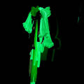 Miniatyrbilde 3 av 5: Sexy Kvinner Lysende Nettstrømper Glow in the Dark Nett White