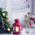 Miniatyrbillede 4 af 8: 9,8 tommer julemistelten pynt, hængende sneklump til julepynt