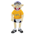 Miniatyrbild 4 av 5: 58 cm Jeffy Plyschleksak Jeffy Hatt Handdocka Spel Uppstoppad Docka Barnpresenter A