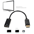 Miniatyrbillede 3 af 11: HDMI-kompatibel kabel fra han til hun, DP til HDMI-kompatibel adapter, universel til bærbar computer, stationær computer, projektor, 1080P