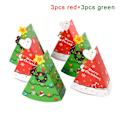 Pikkukuva 1 / 8: 6 kpl kakkuvuoka jouluherkku lahjapakkaukset Cookie Snack Leivonta 3 punaista ja 3 vihreää 6 kpl 3red and 3green 6Pcs