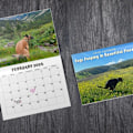 Pikkukuva 4 / 8: 2024 e Rolig hund som bajsar på vackra platser Väggkalender Uniq A3 one size A3 one size