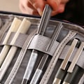 Miniatyrbilde 10 av 11: Reise Kabelveske Organizer Lader Oppbevaring Elektronikk USB-etui Black