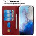 Miniatyrbillede 2 af 5: Etui til Samsung Galaxy S20 5g Cover Case Pungetui Magnetisk lukning Kortpladser Blød Tpu Premium Pu Læder Magnetic Flip - Rød Rød A