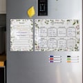 Miniatyrbillede 7 af 7: Klar akryl magnetisk kalendertavle Planlægger Daglig ugentlig Månedlig hvid TYU048-A4 white TYU048-A4