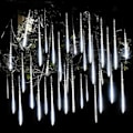 Pikkukuva 1 / 5: Meteor Shower LED-ljusslinga Utomhus julgransdekoration vit