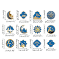 Pikkukuva 4 / 5: 12 kpl Eid Mubarak riippuva pyörre Ramadan Mubarak koristeet Onnellinen Eid kiitos