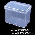 Miniatyrbillede 1 af 7: 9*5,9*6,5cm Emballageæske Chip Box Opbevaring Transparent plast Transparent one size Transparent one size