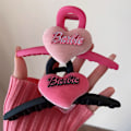 Miniatyrbilde 2 av 5: 1. Trendig Barbie Brev Hjerte Hårklo Enkel Hårklemme For A1