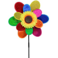 Pikkukuva 3 / 5: Kaksikerroksinen värikäs auringonkukka-tuulimylly Lapsille DIY ulkolelut lelut Monivärinen Yksi koko Multicolor One Size