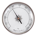 Miniatyrbild 1 av 9: Väggmonterad Termometer Hygrometer Barometer Inomhus Hushålls Termometer för Hem Vägg Rum Inkubator för Tank Silver - 2