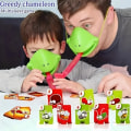 Miniatyrbild 1 av 4: Groda med tunga stickande roliga leksaksödlor Mask Tvåspelare Kortspel Desktop Interaktiva leksaker