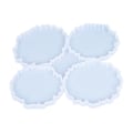 Miniatyrbillede 1 af 5: 4 i 1 Krystal Epoxyharpiks Underlag Molds Agat Geode Molds Coaste Making Tilbehør Kontor Hjemmeindretning