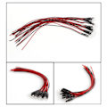 Miniatyrbillede 3 af 11: 10 stk. DC12V 5mm LED-lys Forudkablede LED'er Små 18 cm Lang Ledning Optoelektroniske Lys Hvid
