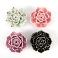 Miniatyrbillede 6 af 8: Keramisk røgelsebrænder holder Lotus Catcher Plate Natural C onesize C onesize