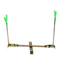 Pikkukuva 2 / 5: Utomhus is fiskespö Dual-Holder Rack 360 Rotation Y Form