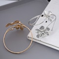 Miniatyrbillede 4 af 8: Bohemian Butterfly Leaf Charm Arm Chain Metal Hollow Out Geomet A2 one size A2 one size