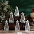 Miniatyrbild 3 av 8: Juldekorationer Julgran transparent kristall natt A2 onesize A2 onesize